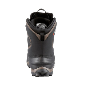 Rear view of a black Baffin winter boot showing the heel and collar