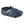 Baffin navy blue quilted slipper with drawstring closure and logo