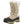 Baffin tan winter boot with white faux fur trim and lace up closure
