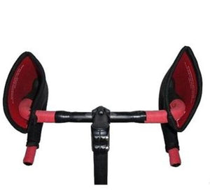 Bar Mitts handlebar covers installed on red drop handlebars