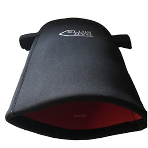 Black Bar Mitts handlebar cover with red interior lining