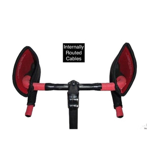 Bar Mitts handlebar covers on drop bars with internally routed cables