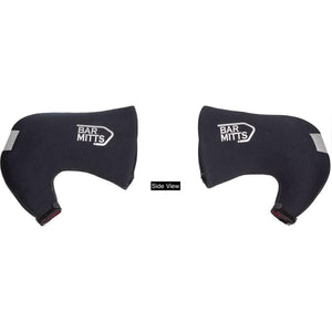 Side view of black Bar Mitts handlebar covers