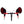 Black and red bicycle handlebar mitts attached to drop handlebars
