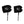 Pair of black Bar Mitts handlebar covers with white logo