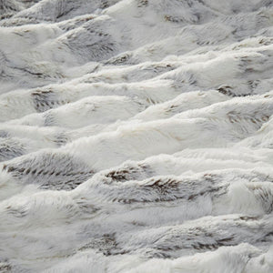Beautyrest white and grey faux fur blanket texture