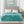 Beautyrest teal heated electric blanket with dual controllers on a bed