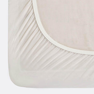 Beautyrest white fitted mattress protector corner detail