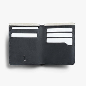 Open Bellroy leather bifold wallet with card slots
