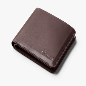 Brown leather Bellroy bifold wallet