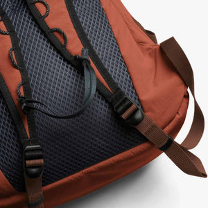 Close up of Bellroy backpack mesh back panel and adjustable shoulder straps
