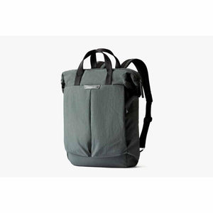 Bellroy grey backpack with top handles and shoulder straps