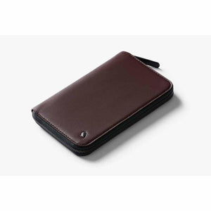 Bellroy brown leather zip wallet