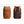 Front and back view of a copper colored Bellroy backpack with padded shoulder straps