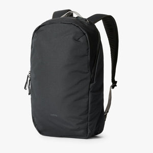 Black Bellroy backpack with shoulder straps and top handle