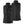 Front and back view of a black Venture Heat quilted vest with a high collar and zippered pockets