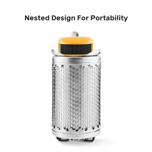 BioLite camp stove with nested design for portability