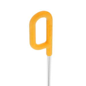 BioLite orange handle on a metal skewer