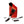 Black Diamond climbing skin with orange and red striped pattern and mounting hardware