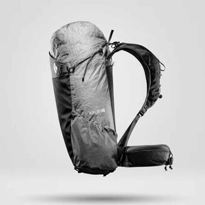 Black Diamond Beta Light 45 backpack in side profile view