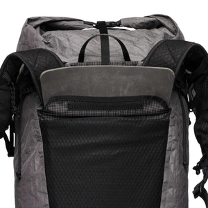 Black Diamond backpack back panel with foam insert and mesh pocket