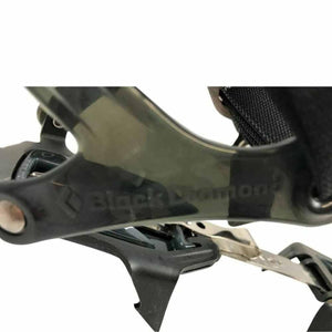 Black Diamond crampon heel lever detail