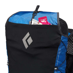 Black Diamond backpack pocket with snacks inside