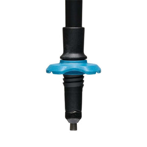 Black Diamond trekking pole tip with blue basket