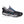 Black Diamond traction spikes attached to a grey and black running shoe
