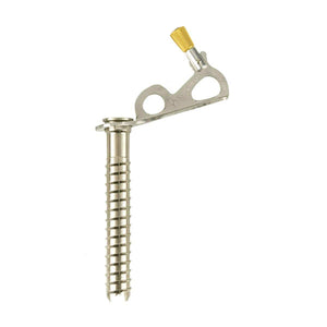 Black Diamond ice screw with threaded shaft and metal hanger