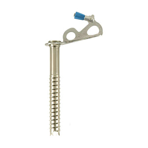 Black Diamond Express ice screw with blue crank handle