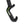Black and green ergonomic handle of a mobility aid