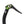 Black Diamond ice axe head with green metal attachment and serrated pick