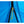 Close up of a blue tent zipper with a green cord pull