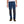Black Diamond blue climbing pants with dark grey reinforced knee patches
