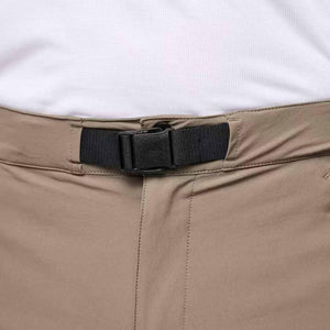 Black Diamond pants with integrated black webbing belt and plastic buckle