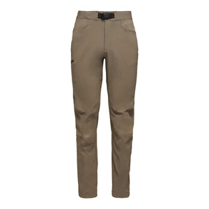 Black Diamond tan hiking pants with integrated belt