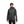 Man wearing a grey Black Diamond hooded shell jacket with black zippers