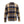 Long sleeve button down flannel shirt in blue grey and yellow plaid pattern