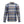 Black Diamond blue and grey plaid long sleeve button down flannel shirt