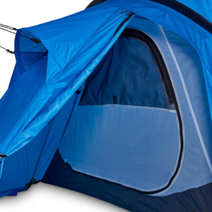 Black Diamond tent interior showing open door and mesh window