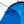 Close up of blue camping tent ventilation flap and guy line