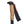 Trekking pole handle with cork grip and red and black wrist strap
