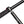Close up of black metal tent pole connector with 140 cm label