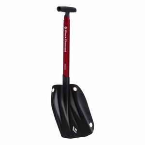 Black Diamond Transfer avalanche shovel with red shaft and black blade