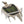 Black Diamond crampon front section with metal spikes and green anti-balling plate