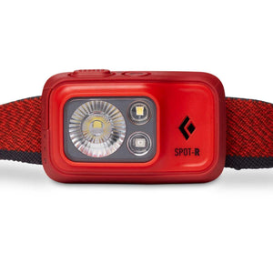 Black Diamond Spot-R headlamp in red with adjustable strap