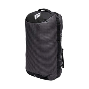 Black Diamond black patterned gear bag with top handle