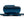 Blue headlamp with three illuminated blue battery indicator lights on an elastic strap