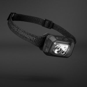 Black Diamond Equipment headlamp with adjustable elastic strap